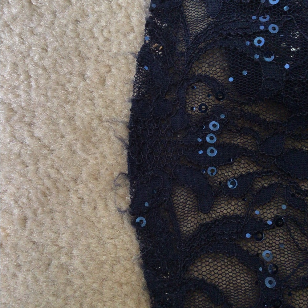 B. Darlin Navy Lace Mermaid Gown - Picture 11 of 12
